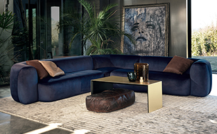 Luxury Contemporary Velvet Sofa