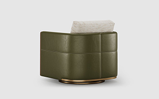 Luxury Deco Swivel Armchair 